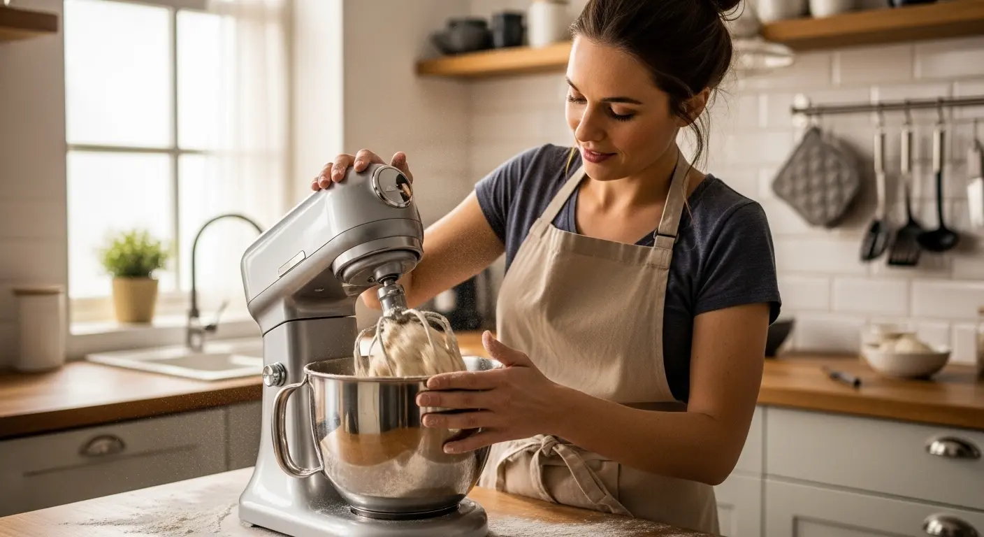 Por que sua massa sai quente e pegajosa da batedeira