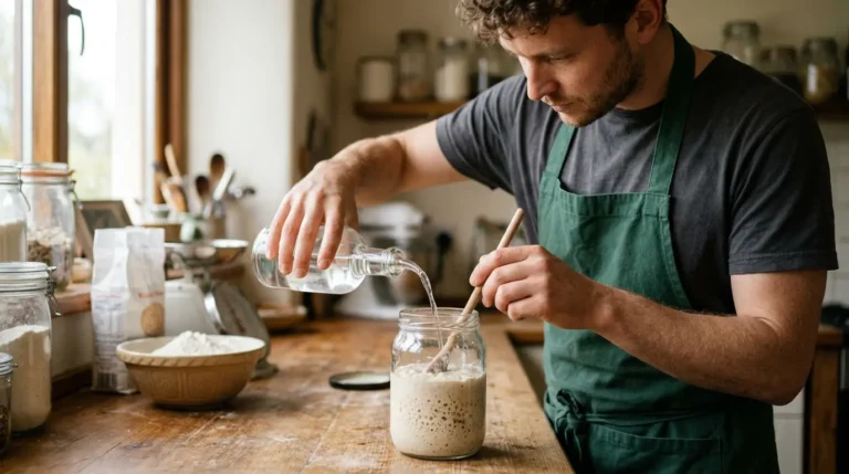 Como mudar a hidratação do levain