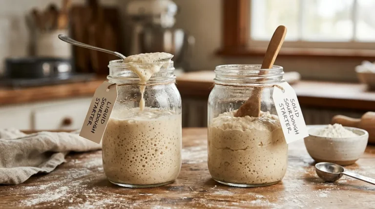 Diferença entre levain líquido e levain sólido