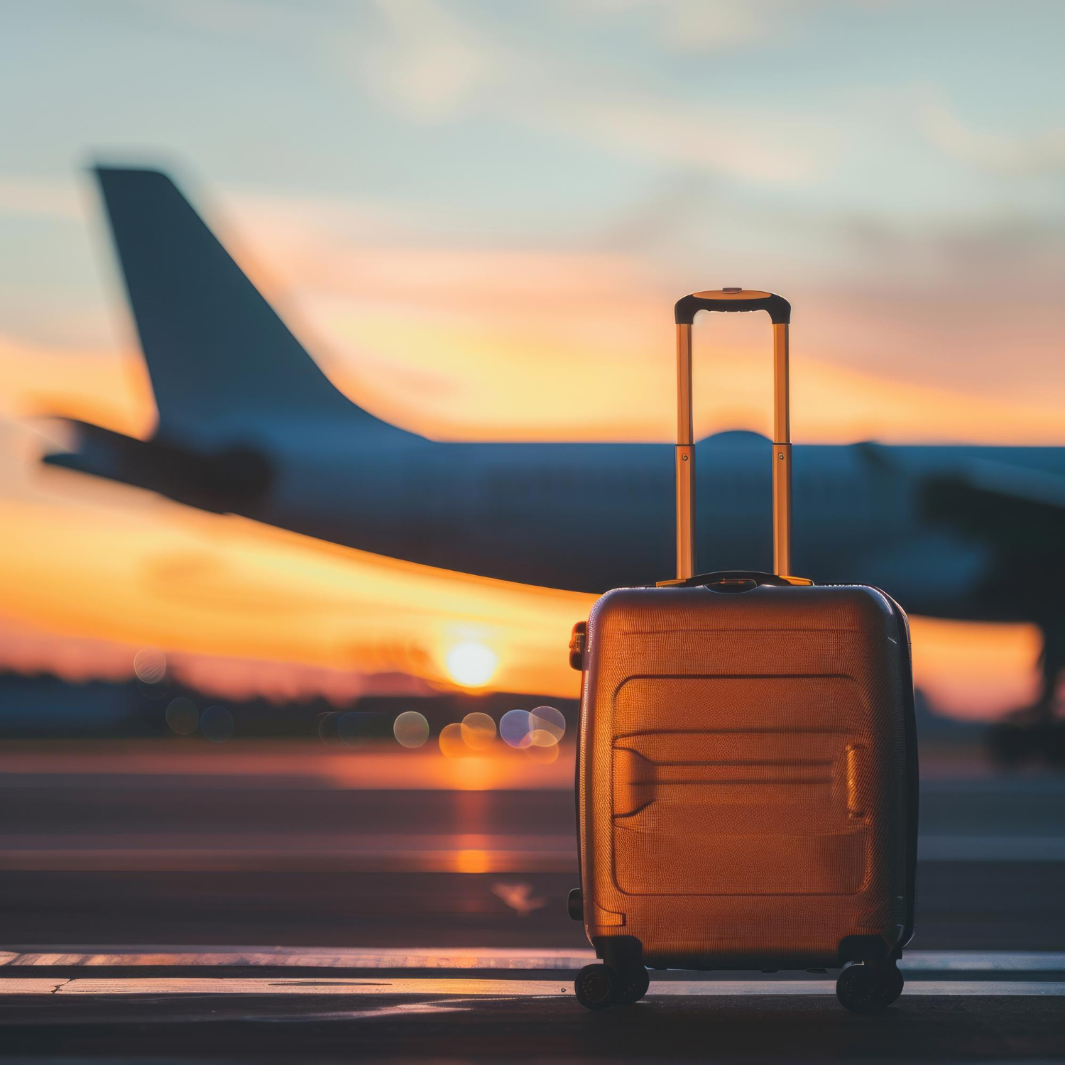 Traveller comparing flight options